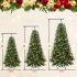 US Artificial Christmas Tree With LED Lights Multipurpose Xmas Tree Holiday Decoration For Indoor Home Office Shop 6FT  1248 branches 450 lights