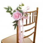 US Artificial Flowers Bouquet Fake Flowers For Wedding Chair Back Decoration Photography Props pink