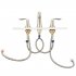 US Bathroom Faucet 8 Inch Bathroom Faucets for Sink 3 Hole Widespread Brushed Nickel Bathroom Faucet