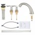 US Bathroom Faucet 8 Inch Bathroom Faucets for Sink 3 Hole Widespread Brushed Nickel Bathroom Faucet