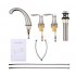 US Bathroom Sink Faucet Widespread Matte Black Bathroom Faucet 3 Hole Matte Black