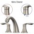 US Bathroom Sink Faucet Widespread Matte Black Bathroom Faucet 3 Hole Brushed Nickel