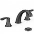 US Bathroom Sink Faucet Widespread Matte Black Bathroom Faucet 3 Hole Matte Black
