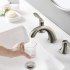US Bathroom Sink Faucet Widespread Matte Black Bathroom Faucet 3 Hole Brushed Nickel