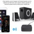 US Bluetooth 5 0 Audio Receiver Wireless Transmitter NFC Car Wireless Speaker Adapter 3 5mm AUX 2 RCA black