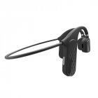 US Bone Conduction Headphones Bluetooth 5.0 Wireless Not In-Ear Headset Waterproof Sport Earphone Ear Hook Headset black