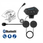 US Bt12 Motorcycle Helmet Headset Wireless Bluetooth Handsfree Headphones