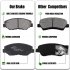 US CHEINAUTO 4Pcs Premium Ceramic Rear Disc Brake Pads Compatible For 2009 2013 Matrix