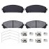 US CHEINAUTO 4Pcs Premium Ceramic Rear Disc Brake Pads Compatible With Sienna Highlander Mirai Prius
