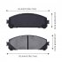 US CHEINAUTO 4Pcs Premium Ceramic Rear Disc Brake Pads Compatible With Sienna Highlander Mirai Prius