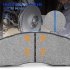 US CHEINAUTO Premium Ceramic Disc Front Brake Pads Set For 2005 2011 Dodge Dakota