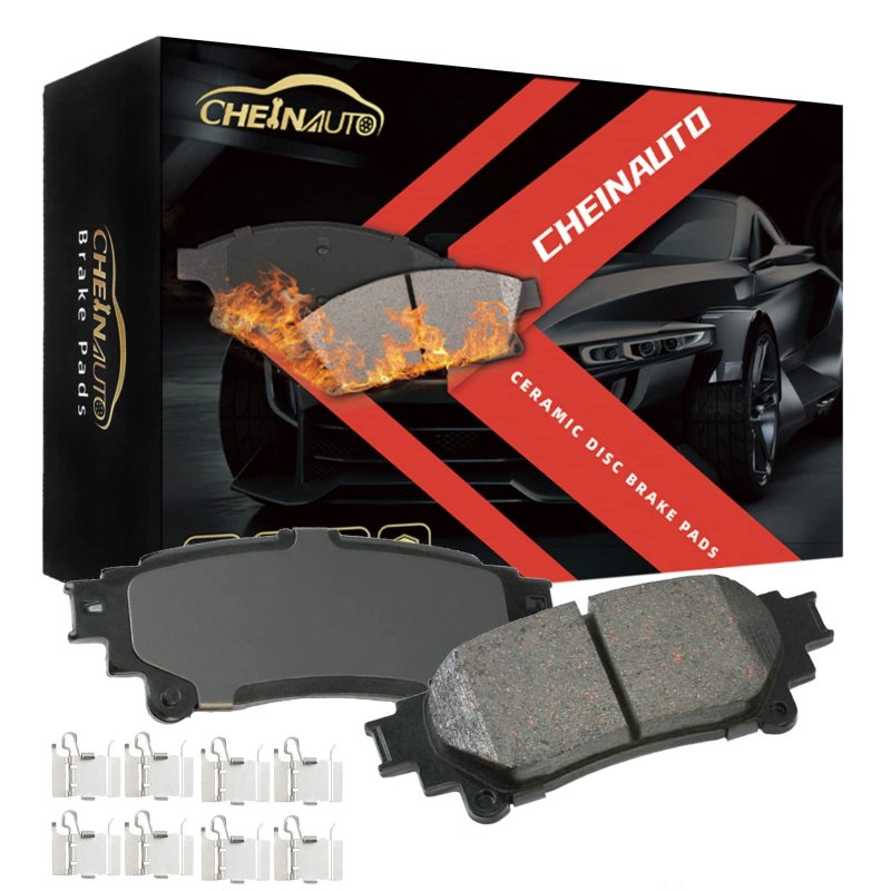 US CHEINAUTO Premium Ceramic Disc Front Brake Pads Set For 2010-2020 Toyota Sienna