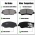 US CHEINAUTO Premium Disc Brake Pads 4Pcs Front Brake Pads Compatible