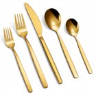 US CIBEAT 30 Piece Stainless Steel Kitchen Flatware Set - Gold
