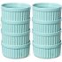US CIBEAT 8 oz Ramekins Bowls Set of 8 Porcelain Dipping Sauce Bowls Oven Safe Classic Style Ramekins for Baking Souffle Ramekins Creme Brulee Porcelain Ramekin
