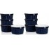 US CIBEAT 8 oz Ramekins Bowls Set of 8 Porcelain Dipping Sauce Bowls Oven Safe Classic Style Ramekins for Baking Souffle Ramekins Creme Brulee Porcelain Ramekin