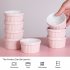 US CIBEAT 8 oz Ramekins Bowls Set of 8 Porcelain Dipping Sauce Bowls Oven Safe Classic Style Ramekins for Baking Souffle Ramekins Creme Brulee Porcelain Ramekin