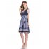 US CLEARLOVE Oktoberfest Women s Three Piece Plaid Patchwork Lace Apron Polka Dot Skirt Upgraded  US Size Blue XL