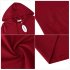 US CLEARLOVE Women s Casual Long Sweatshirts 3 4 Sleeve Hooded Bodycon Dress with Kangaroo Pocket Burgundy XL