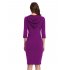 US CLEARLOVE Women s Casual Long Sweatshirts 3 4 Sleeve Hooded Bodycon Dress with Kangaroo Pocket