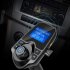 US Car Audio Player Multifunctional Car Transmitter Mp3 Player Fm Radio Car Charger Black