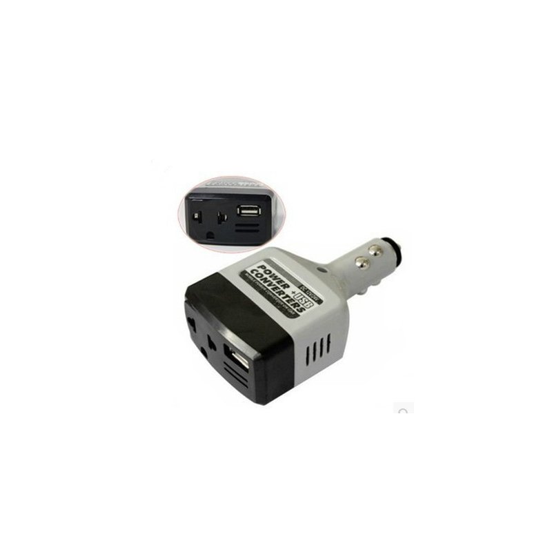 US Car Power Converter Inverter 12V/24V for 220V Adapter Charger Car Cigarette Lighter Socket Power+USB Converter