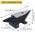 US Cast Steel Anvil Anvil Blacksmith for Sale Forge Tools Jewelers Metalsmith Blacksmith Tool Blue 132 Lbs