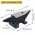 US Cast Steel Anvil Anvil Blacksmith for Sale Forge Tools Jewelers Metalsmith Blacksmith Tool Blue 110 Lbs