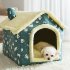 US Cat  Bed Sleep House Warm Cave Dog Kennel Indoor Enclosed Tent Huts Sofa For Pet Cats Kittens Puppy Pink starry sky L for pets within 14kg