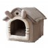 US Cat  Bed Sleep House Warm Cave Dog Kennel Indoor Enclosed Tent Huts Sofa For Pet Cats Kittens Puppy Pink starry sky L for pets within 14kg