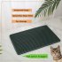 US Cat Litter Mat Waterproof Urine proof Honeycomb Design Double Layer Litter Trapping Pad Green