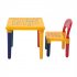 US Children Alphabet Table Chair Set Removable Lightweight