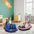 US Children Bumper Car with Colorful Flashing Lights 6v 7a h 360 Degrees Rotation Bumper Car Toys White