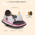 US Children Bumper Car with Colorful Flashing Lights 6v 7a h 360 Degrees Rotation Bumper Car Toys White