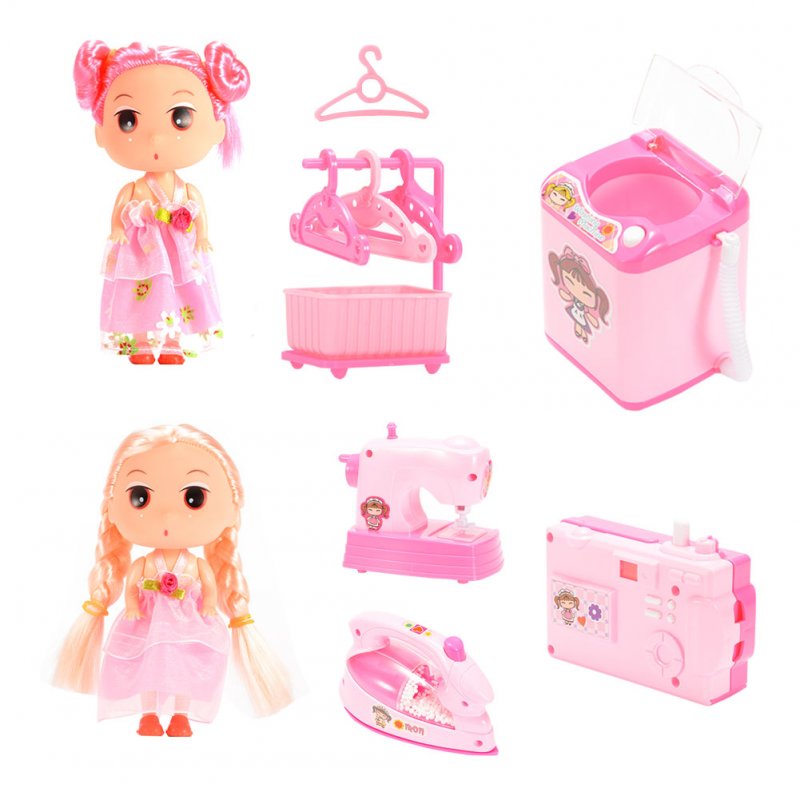 US Children Mini Play Housekeeping Toys for Pretend Play Game (Sewing Machine, Iron, Washing Machine, Camera, etc)