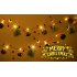 US Christmas Garland with Lights Pinecone Red Berry Garland Lights Battery Operated