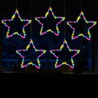 US Christmas Window Star Lights 5 Pack Battery Operated Lights Decorations with Timer and Remote