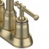 US Classical Bathroom Faucets for Sink 2 Holes 3 Holes Brushed Gold