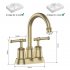 US Classical Bathroom Faucets for Sink 2 Holes 3 Holes Brushed Gold