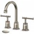 US Classical Bathroom faucets for Sink 3 Holes 8 inch Bathroom Faucet Widespread Brushed Nickel Bathroom Faucet