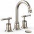 US Classical Bathroom faucets for Sink 3 Holes 8 inch Bathroom Faucet Widespread Brushed Nickel Bathroom Faucet