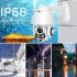 US Cloud Storage Wireless PTZ IP Camera 4X Digital Zoom Speed Dome Camera Outdoor CCTV Surveillance 1080P US standard