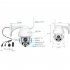 US Cloud Storage Wireless PTZ IP Camera 4X Digital Zoom Speed Dome Camera Outdoor CCTV Surveillance 1080P US standard