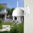 US Cloud Storage Wireless PTZ IP Camera 4X Digital Zoom Speed Dome Camera Outdoor CCTV Surveillance 1080P US standard