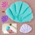 US Comfortable Shell Shape Terrycloth Covering Support Head and Neck Inflatable Bath Bathtub Pillows random