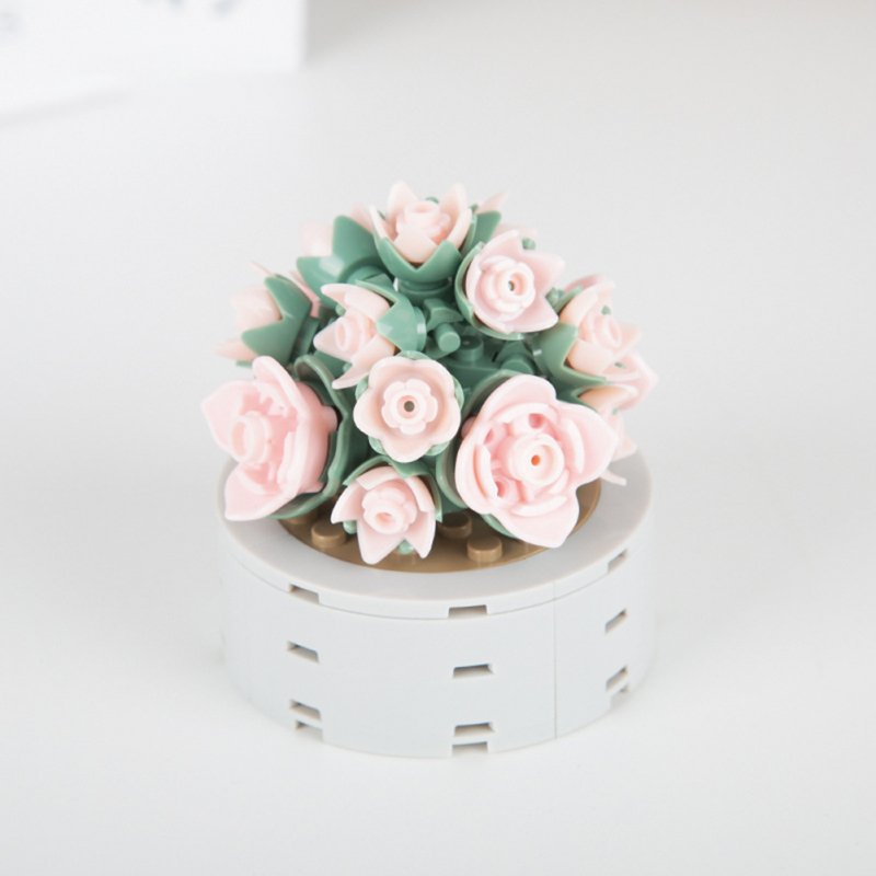 Decorative Ornaments, Lego Roses Bouquet, Lego Blocks Rose