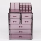 US Cosmetics Storage Rack Storage Shelf Organizer with 7 Drawers Purple