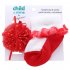 US Cotton  Toddler Newborn Socks Headband Sets Baby Girls Lace Flowers Headband Baby Shower Gifts K  0 12 months