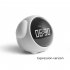 US Cute Night Light Alarm Clock Led Smart Kids Digital Clock Home Decor Children Room Sleep Trainer Lamp Clocks Expression white 110 105 93mm