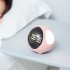US Cute Night Light Alarm Clock Led Smart Kids Digital Clock Home Decor Children Room Sleep Trainer Lamp Clocks Expression white 110 105 93mm